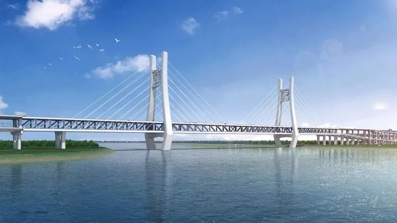 高铁“八纵八横”与南昌“十纵十横”相切线——公铁两用隆兴大桥建设全力推进_w66国际app